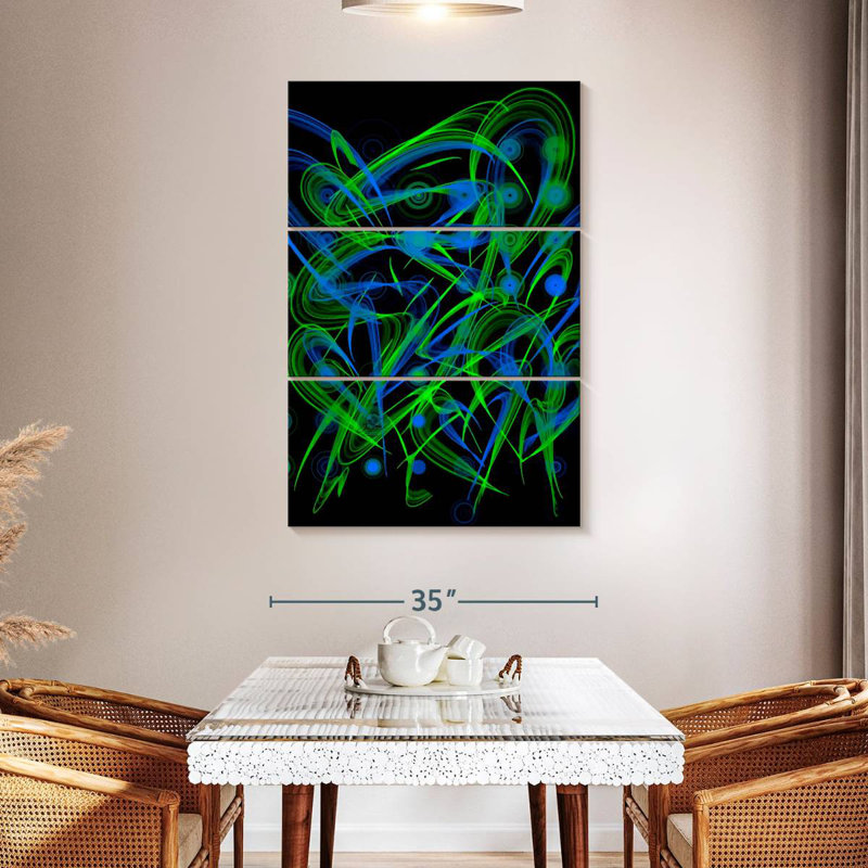Avery Neon Peacocks, 50" H x 32" W