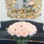 13" Medium Rose Real Touch Arrangement In Glass Vase-2072324003