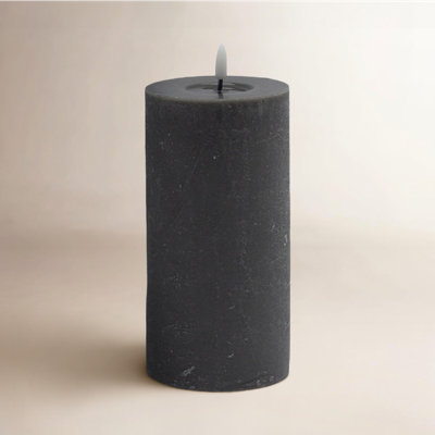 Large Flameless Pillar Candle