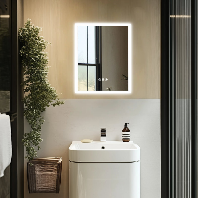 Miroir mural lumineux sans cadre Cevat