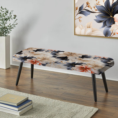 Banc rembourré Coastal Tranquil Florals