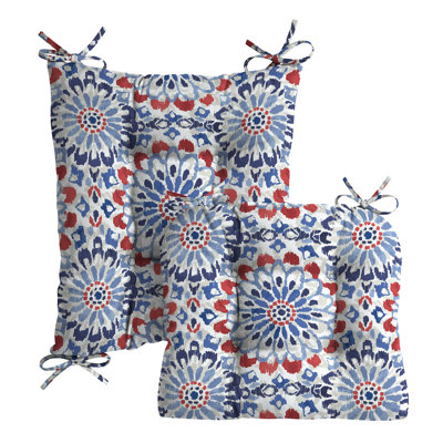 ARDEN Plush Indoor/Outdoor Rocking Chair Cushion Set, 18 x 20
