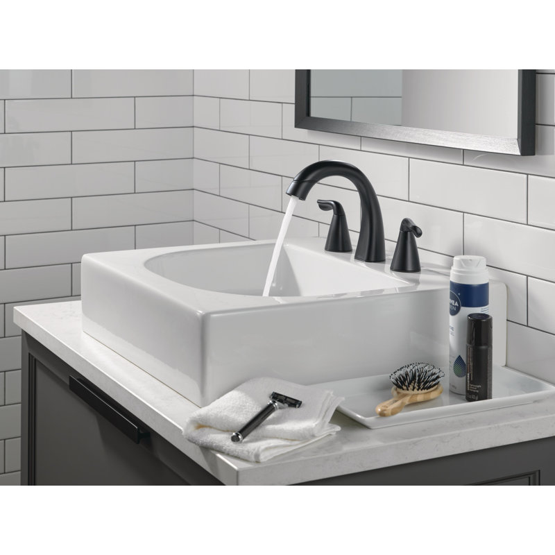 Robinet de salle de bain rétractable Arvo, Noir mat