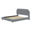 Lit plateforme tapissier au design courbé élégant-17640536