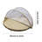 Set Of 3 Round Dustpan Bamboo Woven Basket Drying Basket Household Steamed Bun Fruit Basket With Vegetable Net Cover Lid 11.8"+13.7"+16"