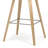 Randolph Upholstered Bentwood Mid-Century Modern Bar & Counter Stool with Chrome Footrest-968411485