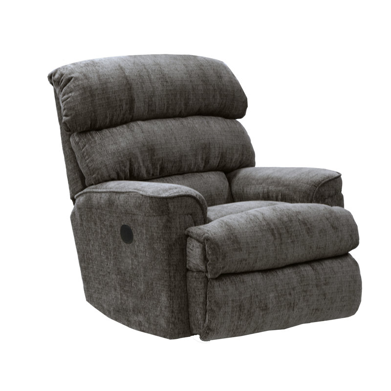 Baeten Upholstered Recliner, Gray Chenille, Power