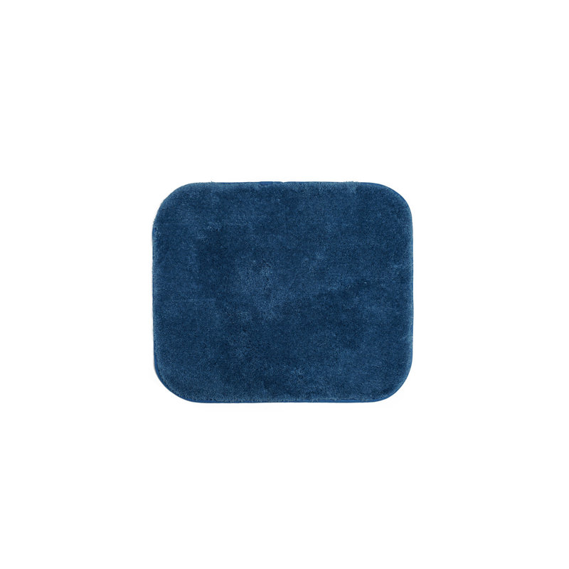 Tapis pour salle de bain Auna, Bleu foncé