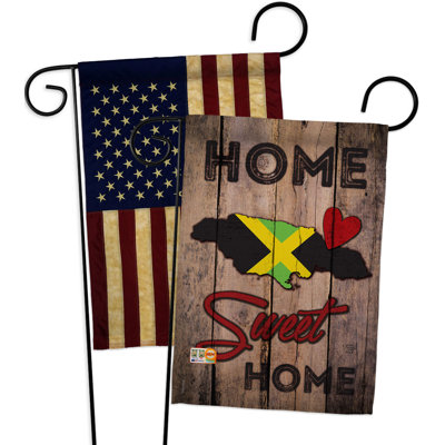 Drapeau de jardin à 2 côtés en polyester 18 x 13 po