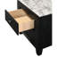 Table de chevet 2 tiroirs Modern White