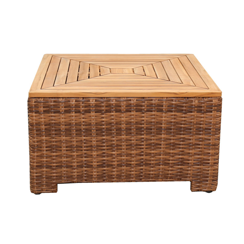 Nico Square Wicker Outdoor Chat Table , 36'' in. W 36'' in. D