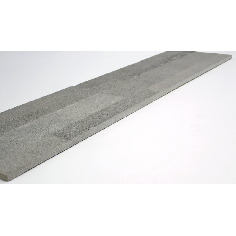 Connect White 24 in. x 6 in. Matte Porcelain Wall Tile (10.84 sq. ft./Case), Gray