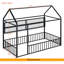 Structure de lit en métal avec clôture et tablettes-1930551114-1930551115