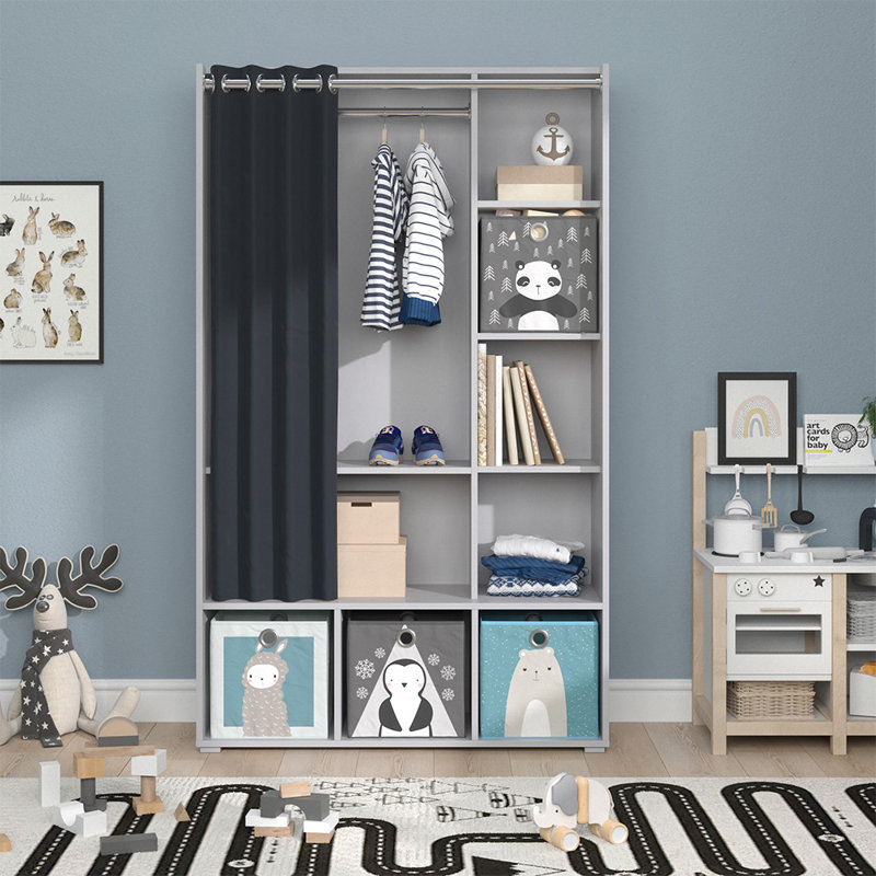 Grindstaff Wardrobe, Light Grey/Dark Grey