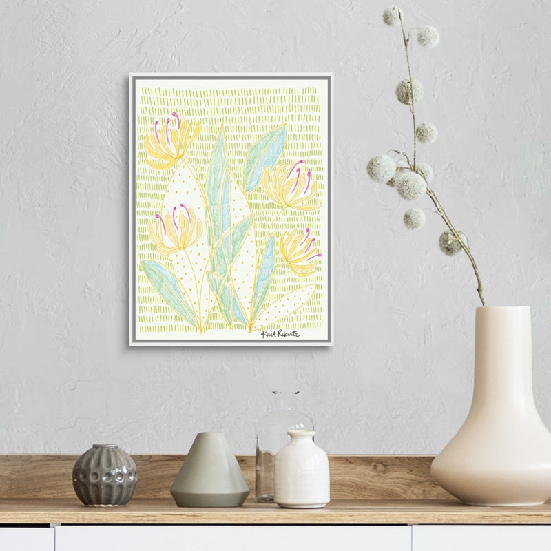 « Honey bunches » par Kait Roberts-impression sur toile, H 18 po x l 14 po x P 1,75 po, Toile blanche encadrée