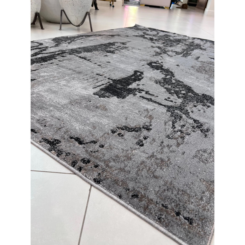 Tapis rectangulaire Donovyn avec envers antidérapant, Rectangle 5 pi 4 po x 7 pi 8 po