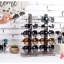 Wood 10 Compartment Makeup Organiser