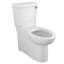 Toilette allongée à deux épaisseurs 1,28 GPF (économe en eau) avec EverClean Cadet 3 (siège inclus)