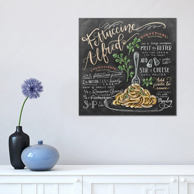 Fettuccine Alfredo Recipe - Print on Canvas