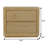 25" Oak Wood Two Drawer Nightstand
