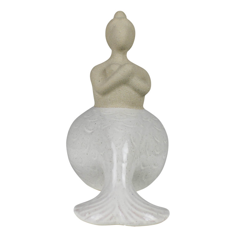 Sitting Mermaid, Ceramic