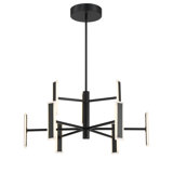 George Kovacs Edge 9 Light Chandelier In Coal Finish