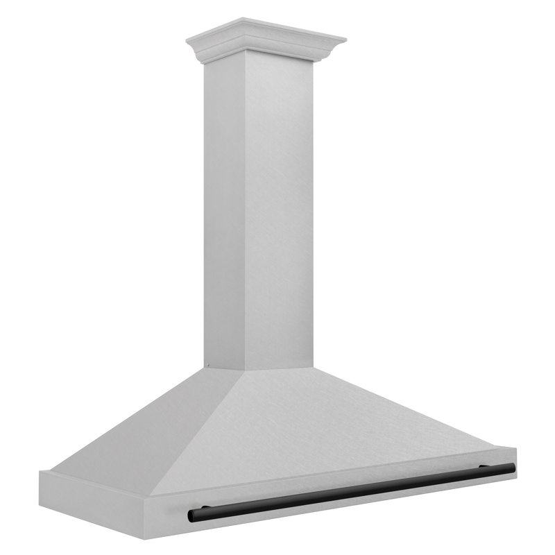 ZLINE 48" Autograph Edition Fingerprint Resistant Stainless Steel Range Hood, Matte Black