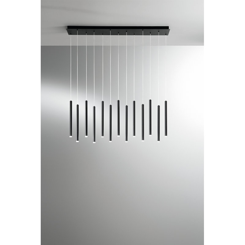 Aryaz 13 - Light LED Chandelier, Black