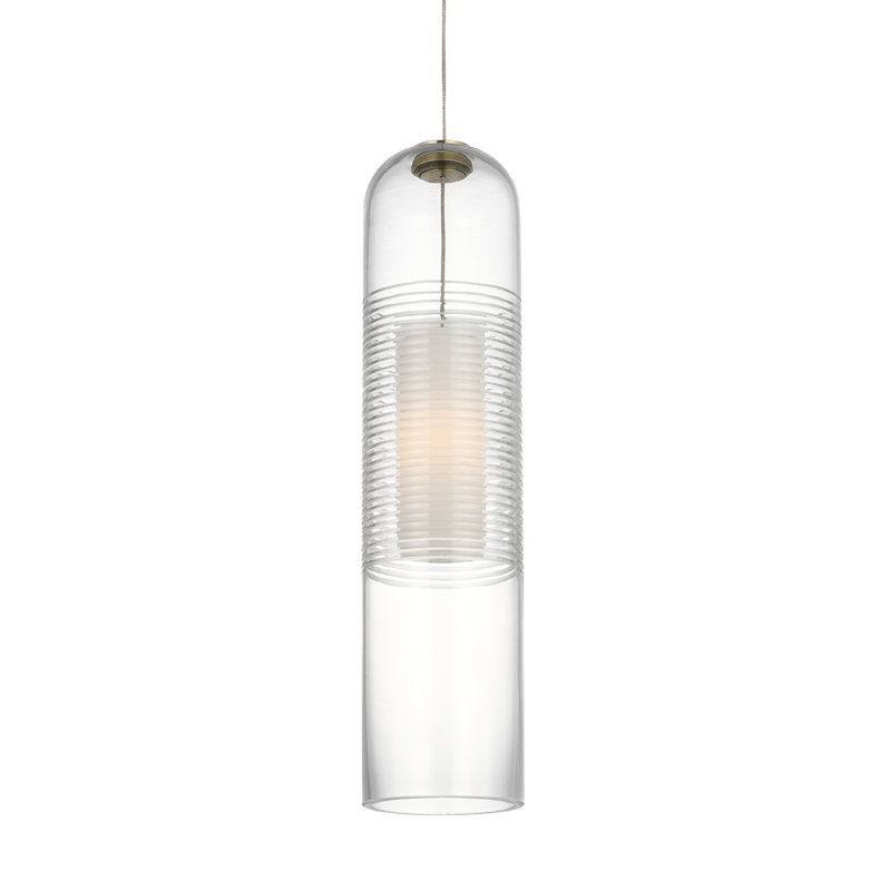 Leano 1 - Light Pendant, Hand-Rubbed Antique Brass