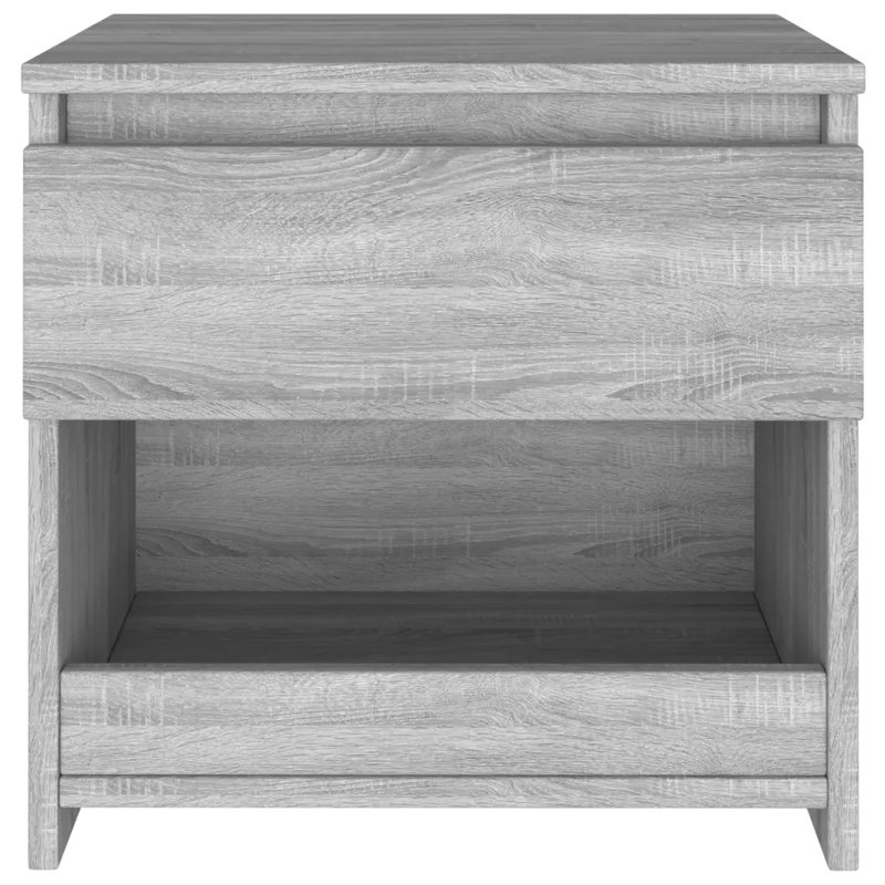 Cryal 40cm W Bedside Table, Grey Sonoma