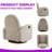 Standard Size Solid Wood Base 360 Swivel Glider Recliner Chair With Modern Design-1140285363