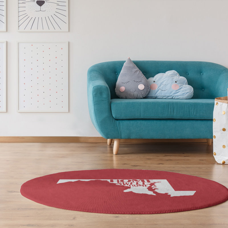 Chenille Indoor Rug, Round 5'