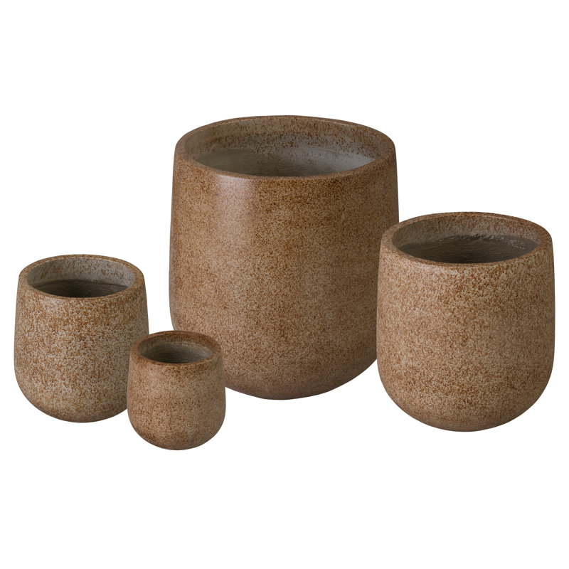 Opus 28 in. Terrazzo Moss Terrazzo Round Planter (28 in. L x 28 in. W x 35 in. H)