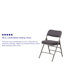 Premium Curved Triple Braced & Double Hinged Fabric Upholstered Metal Folding Chair-1755300527-1755300497