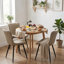 Comfortable Padded Dining Chairs with Back Easy Assembly Upholstered Side Chair, Accent Chairs for Kitchen, Dining Room-2002362647