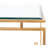 Parallel Sled Glass Top Single Coffee Table