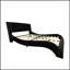 Structure de lit tapissier en similicuir avec éclairage DEL et connexion Bluetooth pour un confort moderne-868118721-868118727