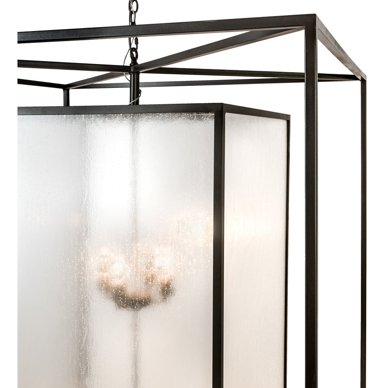 Luminaire suspendu carré 8 lumières