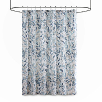 Rideau de douche imprimé botanique 1PCS