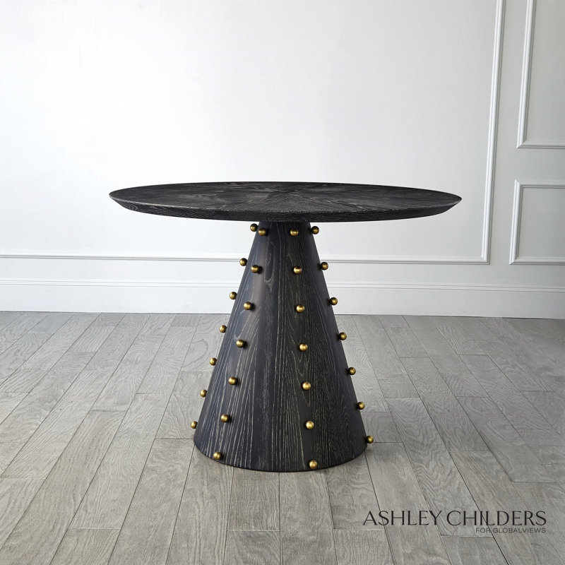 Spheres Center Table, 30"H x 40"L x 40"W, Black