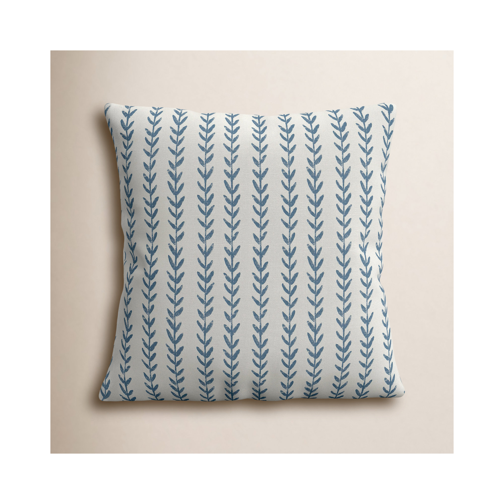 Zoey Floral Linen Pillow Cover, 22" x 22", Pillow Cover Only - No Insert