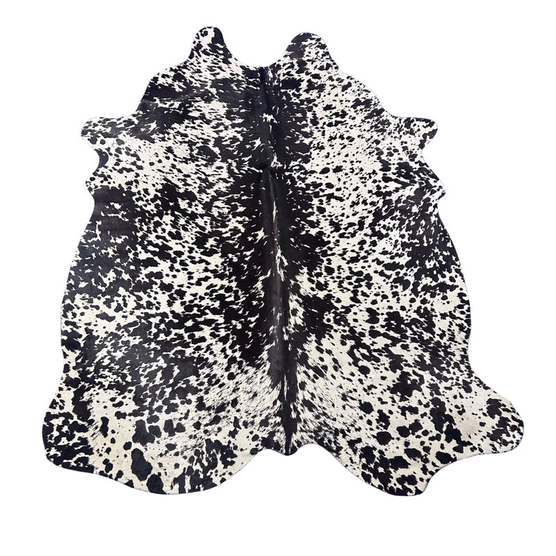 Salt & Pepper Print Cowhide Rug