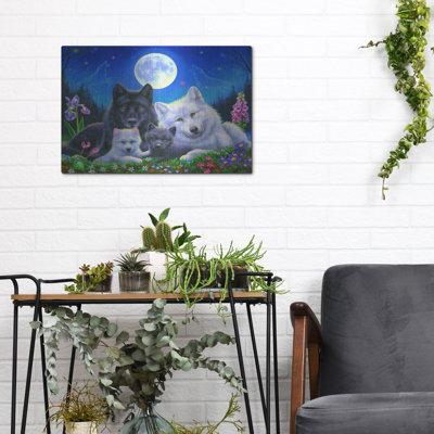 Millwood Pines 'Howling Moon' by Bridget Voth, Metal Wall Art