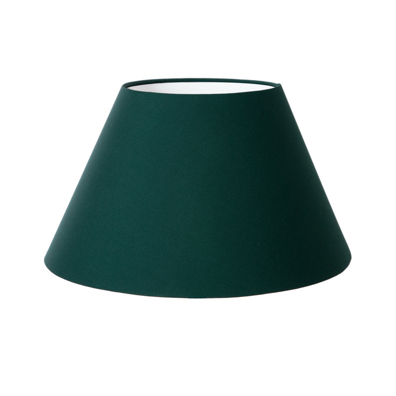 Cotton Empire Lamp Shade ( Screw On ), Bottle Green, 23cm H x 45cm W x 45cm D