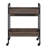 Jerrick Walnut & Black Finish Serving Cart