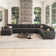 Anureet Oversized Modular Sectional U Shaped Corner Sofa With Storage Ottman