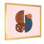 Abstrait organique avec feuille tropicale sur rose IV - Impression sur toile tropicale-66802901-66802909
