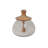 Glass & Wood Honey Jar