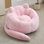 Canapé en forme de chat avec long fauteuil à billes pour adultes, sans installation, convient à divers environnements tels que le salon, la chambre à coucher, etc. Détendez-vous et profitez de la vie, rose