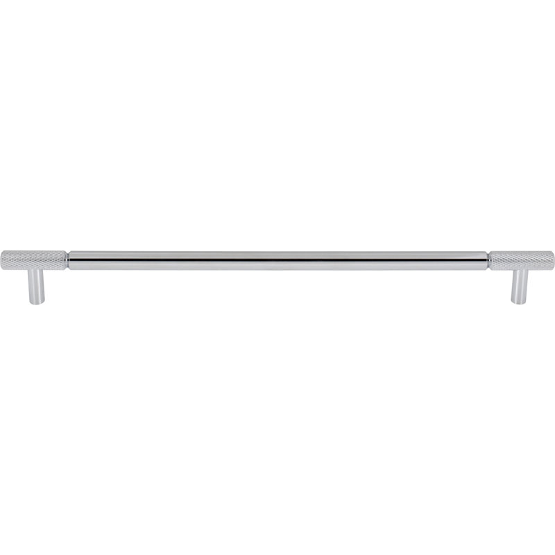 Prestwick Bar Pull, Polished Chrome, 12" Center To Center